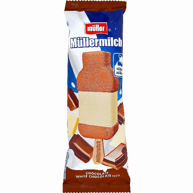 Müllermilch Zmrzlina příchuť čokoláda/jahoda