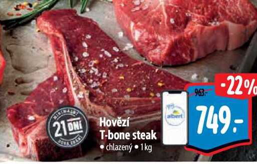 Hovězí T-bone steak, 1 kg