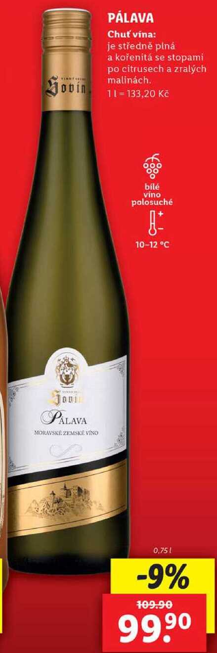 PÁLAVA, 0,75 l