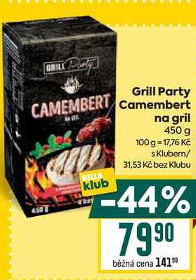 Grill Party CAMEMBERT Camembert klub na gril 450 g