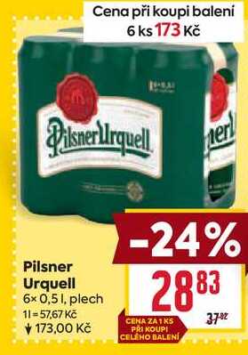 Pilsner Urquell 6x 0,51, plech 