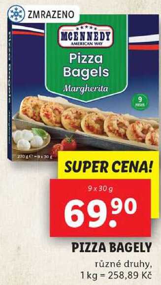 PIZZA BAGELY, 9x 30 g