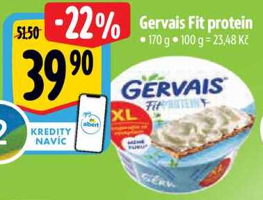 Gervais Fit protein, 170 g