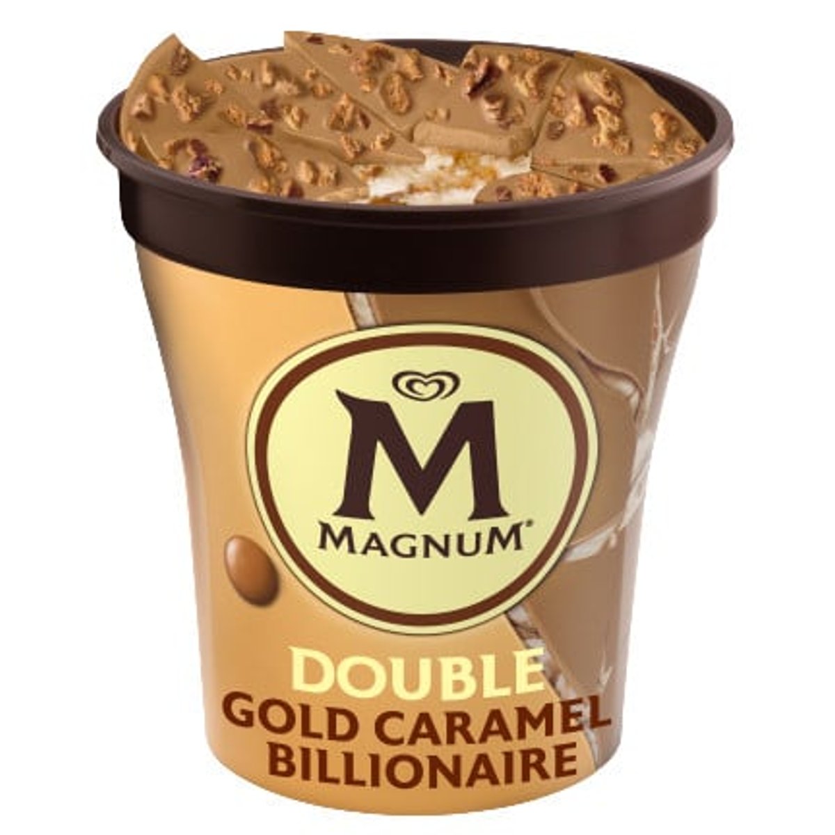 Magnum Caramel Gold Billionaire zmrzlina v kelímku