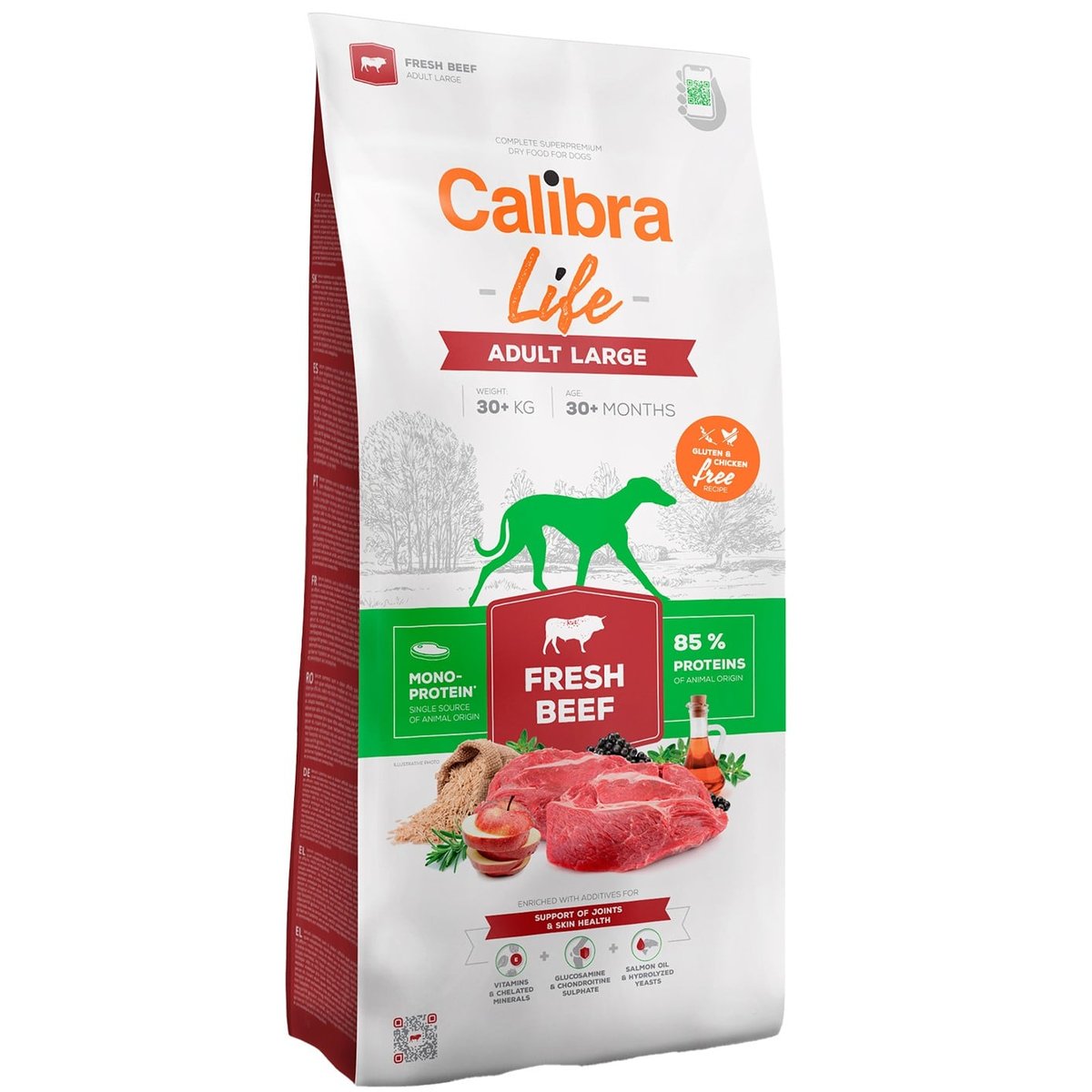 Calibra Dog Life granule pro dospělé psy velkých plemen s hovězím