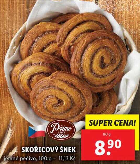 SKOŘICOVÝ ŠNEK, 80 g