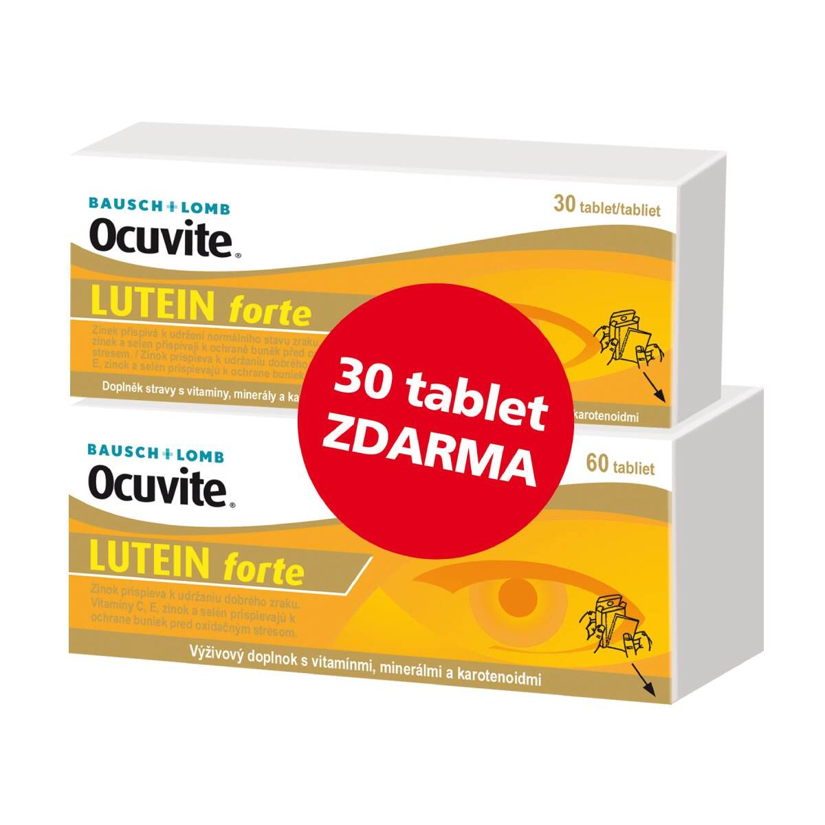 Ocuvite LUTEIN forte tbl.60+30 ZDARMA