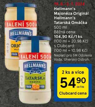 Hellmann's Tatarská Omáčka, 500 ml 