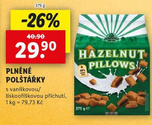 PLNĚNÉ POLŠTÁŘKY, 375 g