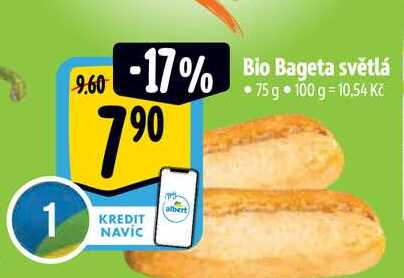 Bio Bageta světlá • 75 g