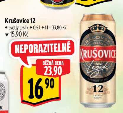 Krušovice 12 0,5 l