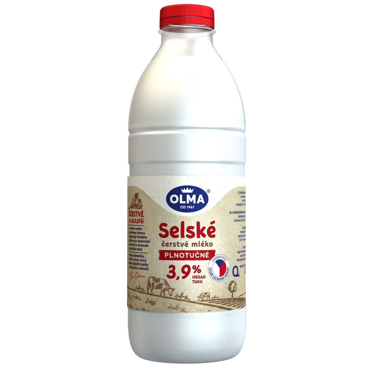 Olma Selské čerstvé mléko plnotučné 3,9 %