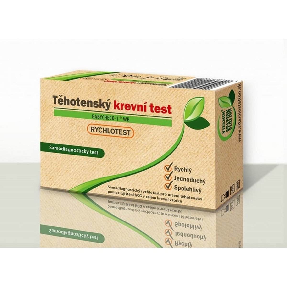 VITAMIN STATION Rychlotest Těhotenský krevní test