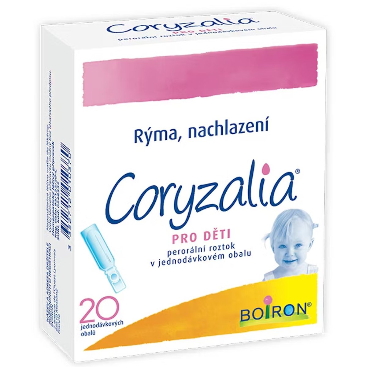 CORYZALIA PRO DĚTI Perorální roztok v jednodávkovém obalu 20X1ML