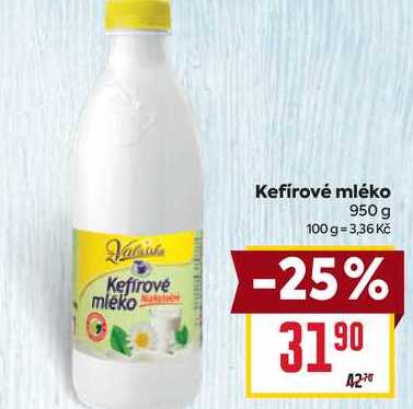 Kefírové mléko 950 g v akci
