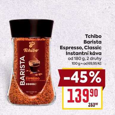 Tchibo Barista Espresso, Classic Instantní káva od 180 g v akci