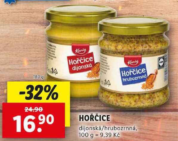 HOŘČICE, 180 g