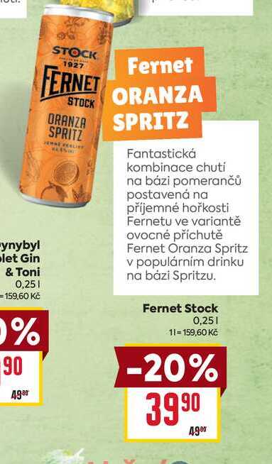 Fernet Stock 0,25l v akci