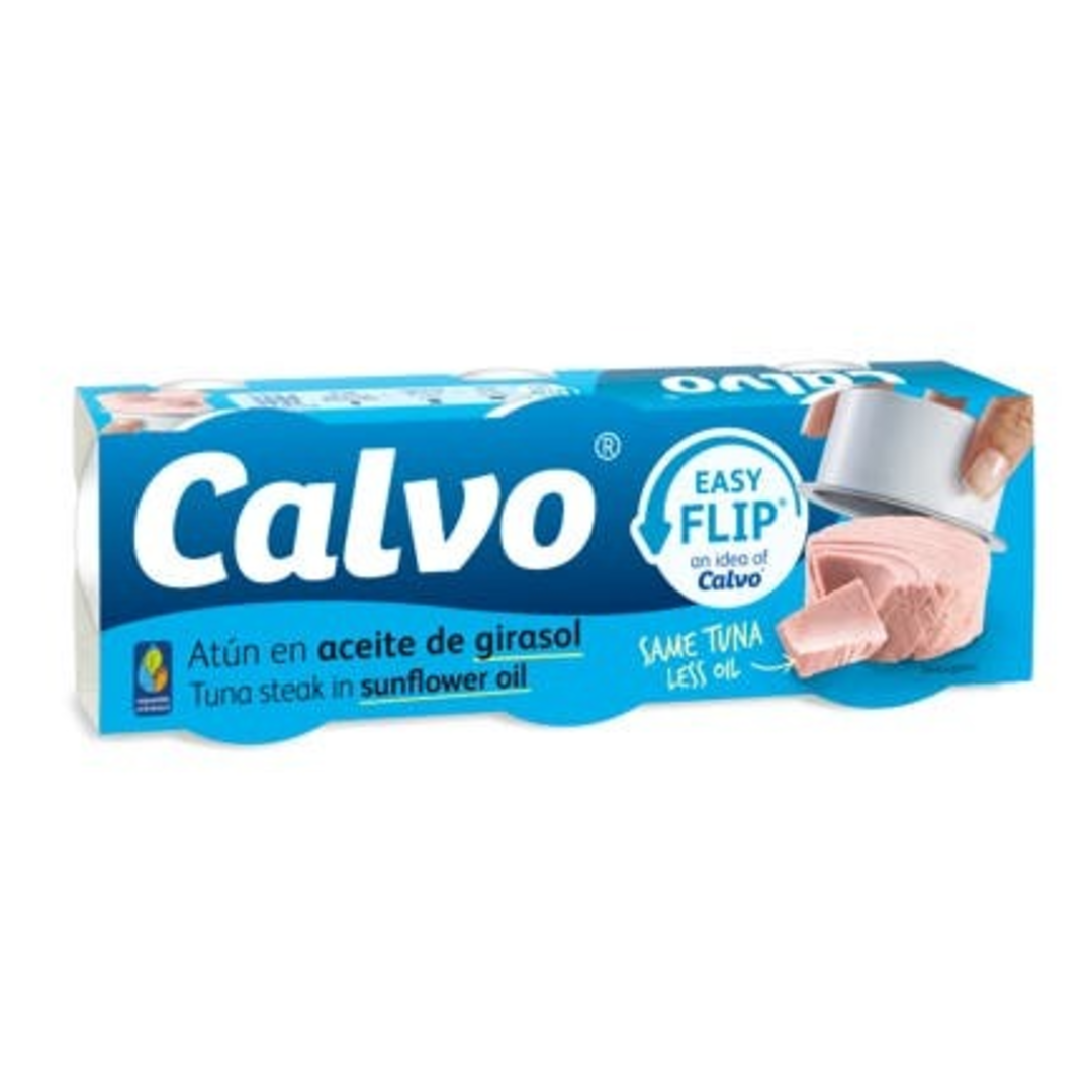 Calvo Tuňák ve slunečnicovém oleji 3x65g