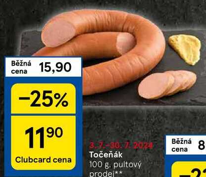 Točeňák, 100 g