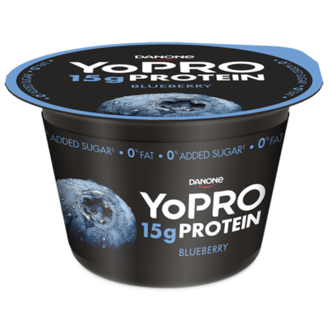 YoPRO Protein dezert s borůvkovou příchutí