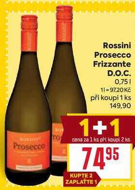 Rossini Prosecco Frizzante D.O.C. 0,75l