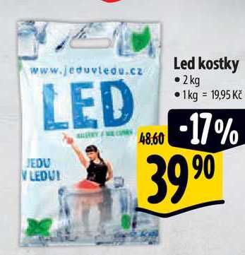 Led kostky, 2 kg 