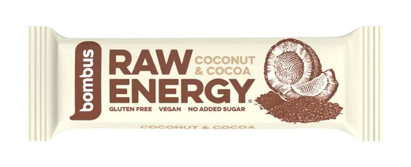 Bombus Tyčinka Raw Energy s kokosem a kakaem, 50 g v akci