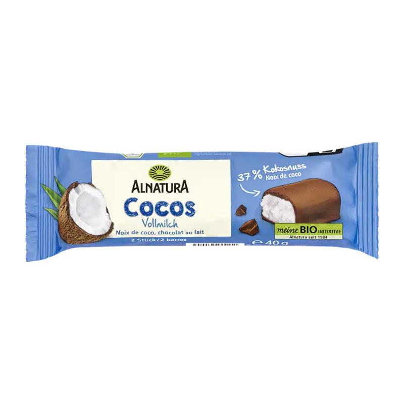 Alnatura BIO Kokosová tyčinka v mléčné čokoládě, 40 g