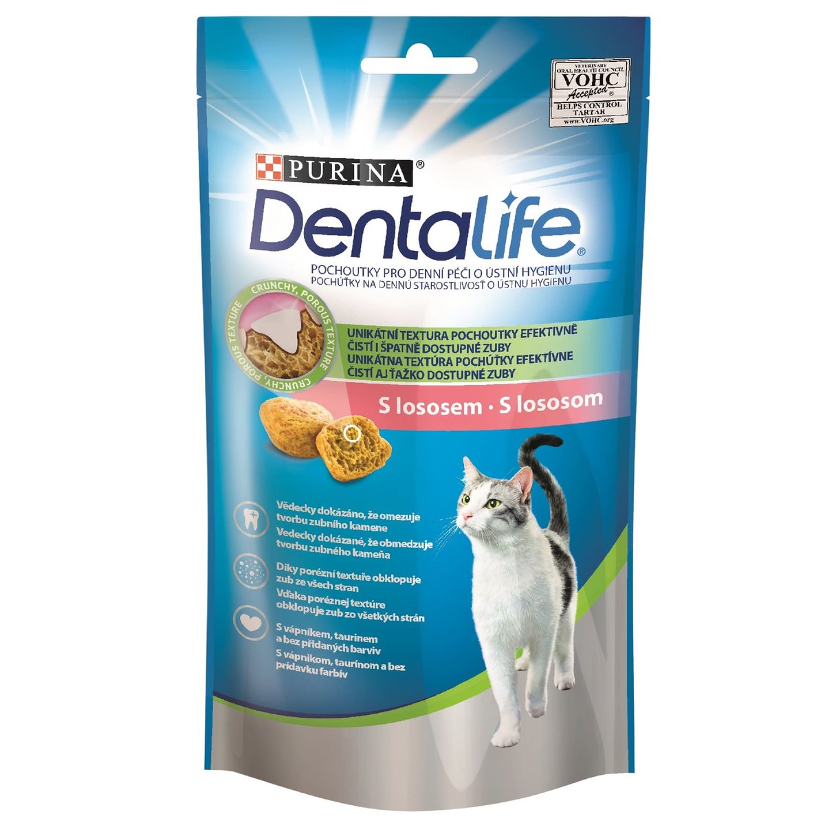 Dentalife Cat Doplňkové krmivo s lososem pro kočky