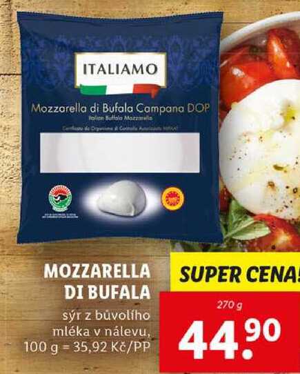 MOZZARELLA DI BUFALA, 270 g