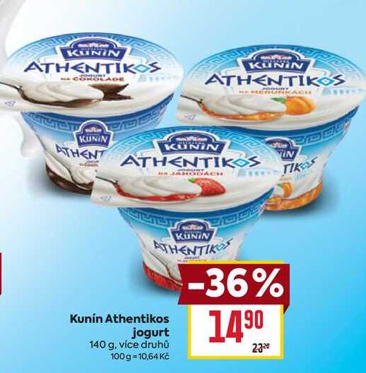 Kunín Athentikos jogurt 140 g