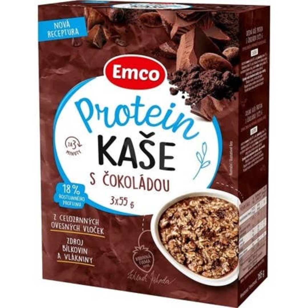 Emco Kaše proteinová s čoko. 3x55g