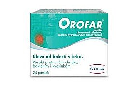 Orofar® 1 mg + 1 mg 24 pastilek