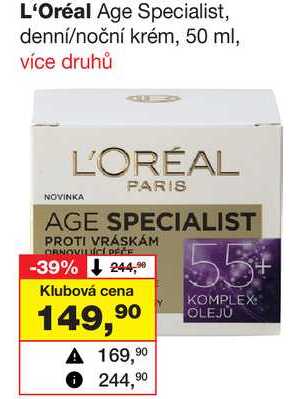 L'Oréal Age Specialist, denní/noční krém, 50 ml