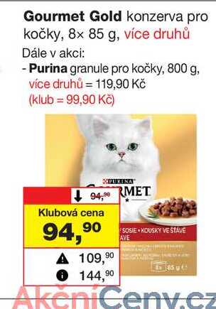 Gourmet Gold konzerva pro kočky, 8x 85 g