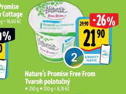  Nature's Promise Free From Tvaroh polotučný • 250 g 