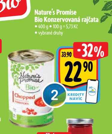 Nature's Promise Bio Konzervovaná rajčata • 400 g 