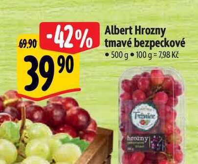 Albert Hrozny tmavé bezpeckové 500 g  