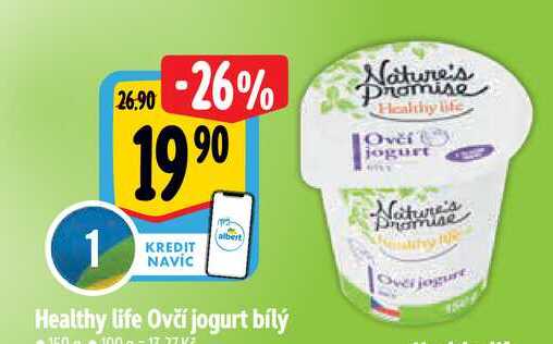 Healthy life Ovčí jogurt bílý 150g