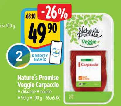 Nature's Promise Veggie Carpaccio chlazené balené 90 g