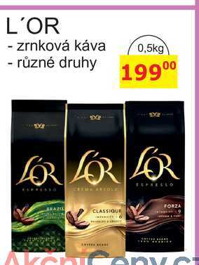 L'OR - zrnková káva - různé druhy 0,5kg 