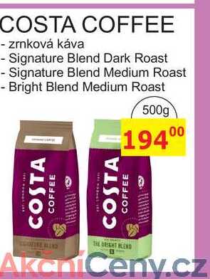 COSTA COFFEE - zrnková káva 500g 