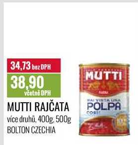 MUTTI RAJČATA 400g, 500g 