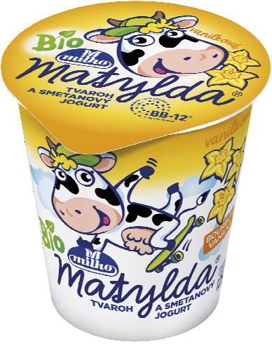 Matylda BIO Tvaroh a smetanový jogurt, 125 g