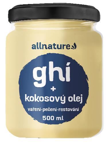 Allnature Ghí s kokosovým olejem, 450 ml