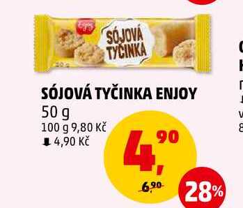 SÓJOVÁ TYČINKA ENJOY, 50 g 