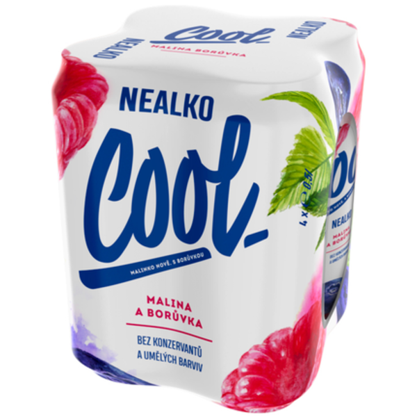 Cool Nealko Malina a Borůvka, plech multipack 4x0,5l