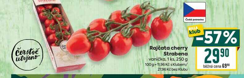 Rajčata cherry Strabena vanička, 1 ks, 250 g