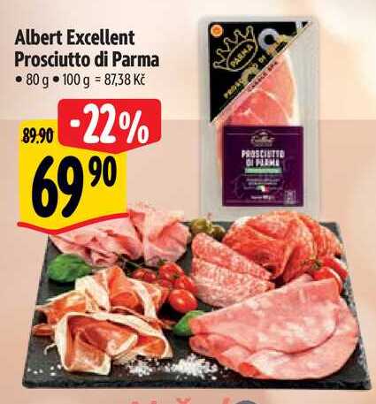 Albert Excellent Prosciutto di Parma, 80 g